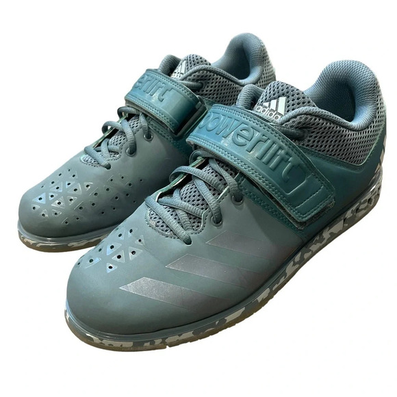 Adidas Powerlift 3.1 AC7469 Green Lace Up Lifestyle Sneakers Shoes Men’s 8.5 - Picture 3 of 14